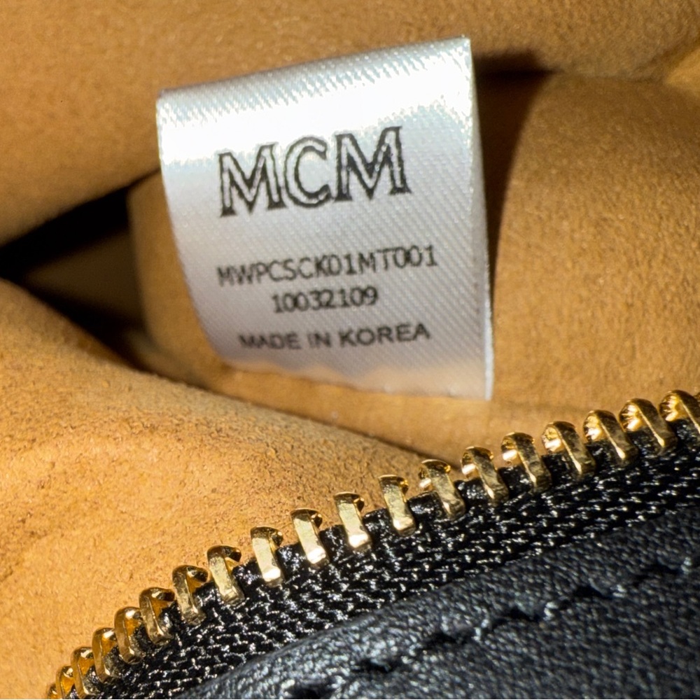 MCM Medium Cube Logo Shopper Tote - Picture 6 of 10